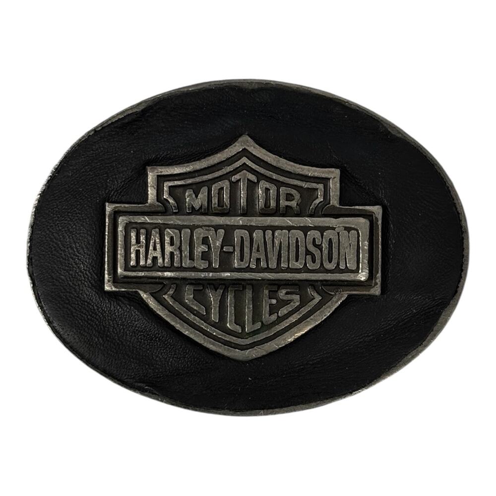 Vintage 90s Harley Davidson Belt Buckle Traditional Logo Collection Motorcycle